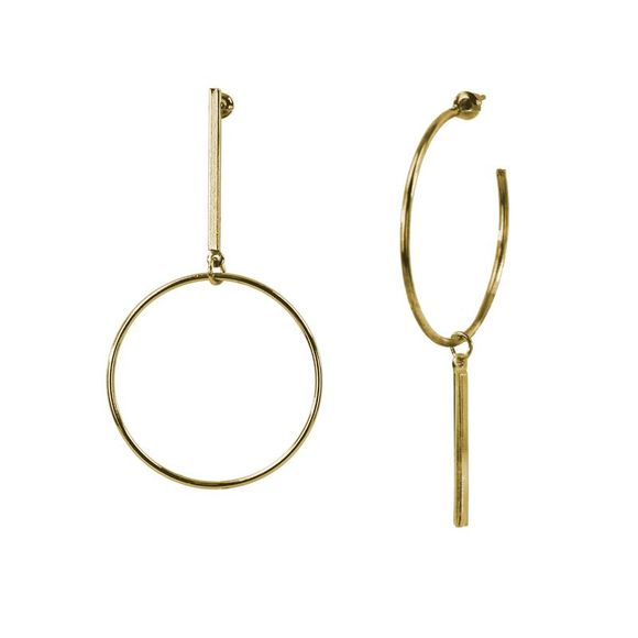 Bar & Hoop Earrings - Picture 1 of 1